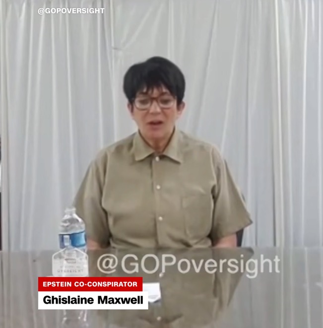 Still frame from the 2026 Ghislaine Maxwell recording